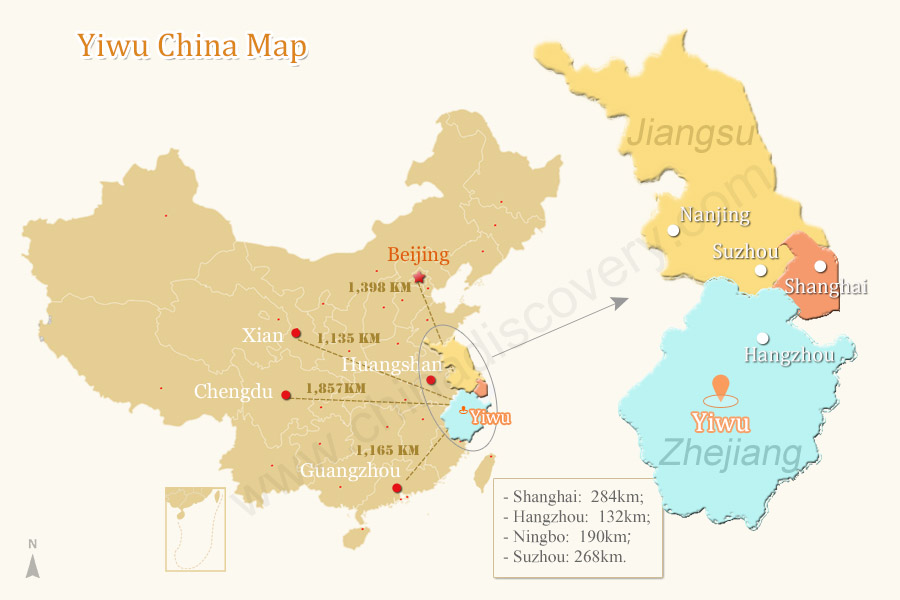 Map-of-China-highlighting-Yiwu-and-Guangzhou-locations | Best Yiwu ...